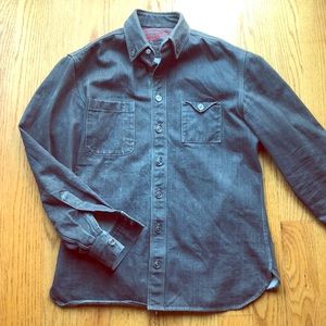 Hand made denim work shirt.